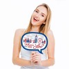 Big Dot of Happiness Funny Cheerio, London - British UK Party Photo Booth Props Kit - 10 Piece - 2 of 4