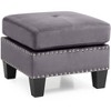 Passion Furniture Nailer Upholstered Ottoman - 2 of 4