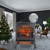 18'' Electric Fireplaces 3-sided View Infrared Electric Stove Heater With 1500W Fast Heating 3D Realistic Flame 1 - 9H Timer Stove - 2 of 4