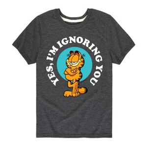 Boys' - Garfield - Ignoring You Short Sleeve Graphic T-Shirt - 1 of 4