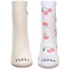 MeMoi Women's 2 Pair Pack Novelty Athletic Quarter Socks - 2 of 2