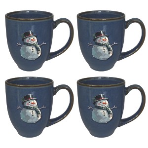 Courtside Market Snowman Hairloom Mug 4 Piece Set - 1 of 1