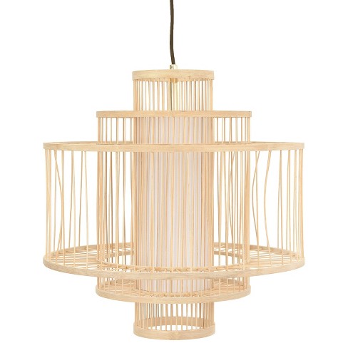 Storied Home Boho Tiered Bamboo Chandelier - image 1 of 4