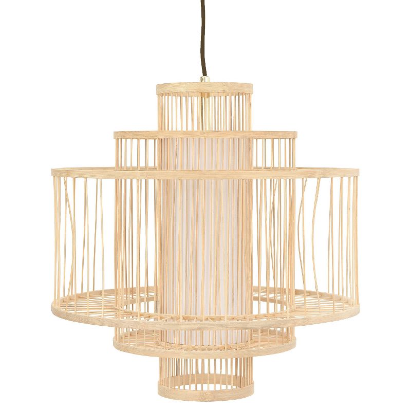 Storied Home Boho Tiered Bamboo Chandelier , 1 of 9