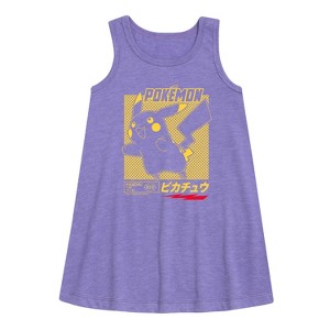 - Pokémon - Pika Speed Graphic Sleeveless Aline Dress - 1 of 2