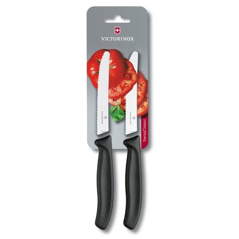 Steak/pizza wavy knife Swiss Classic 12 cm - Assorted colours - Pack of 4  pieces Victorinox Kitchen