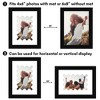Americanflat 6" x 8" Picture Frame with Mat - Arch, Oval & Wavy Designs - Stylish Decor for Living Rooms, Dorms, Offices & More - 4 of 4