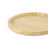 HomeRoots 9" Natural Solid Wood Handmade Round Vanity Tray - 4 of 4