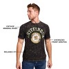 Harry Potter Gryffindor Varsity Men's Blue Vintage Mineral Wash Crew Neck Short Sleeve T-shirt - 3 of 4