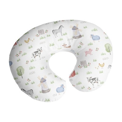 Sweet Jojo Designs Nursing Pillow Cover - Moon & Star Celestial Pattern, Navy Blue & Gold