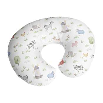 Sweet Jojo Designs Boy or Girl Gender Neutral Unisex Support Nursing Pillow Cover (Pillow Not Included) Farm Animals