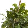 Nearly Natural 46" x 28" Artificial Mixed Pothos and Boston Fern in Hanging Basket - Indoor Faux Greenery Decor - 2 of 3