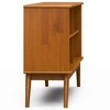 WyndenHall 30" Tierney Low Bookcase Teak Brown: Modern Style, 4 Fixed Shelves, Rubberwood Frame - 2 of 4