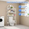 MaseiKar 3-Tier Over The Toilet Storage Rack,White Bathroom Over The Toilet Organizer,Bathroom Stand Storage Organizer Saving Space Fit Most Toilets - 3 of 4