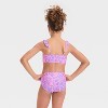 Girls' Seashell Printed Bikini Set - Cat & Jack™ Purple - image 2 of 3