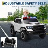 Jojoka 12V Licensed RAM 2-Seater Kids Ride On Police Truck, Electric Car w/ Remote, 3 Speeds, Suspension, LED Lights & Music - 4 of 4