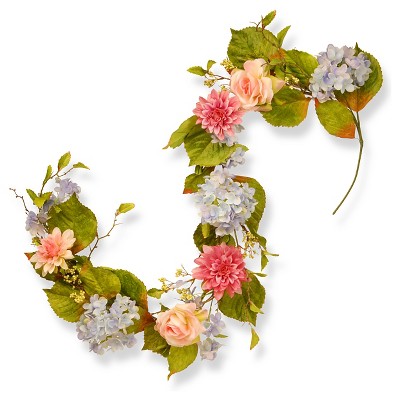 Dalia Hydrangea and Rose Garland