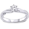 Pompeii3 1/4ct Diamond Engagement Wedding Ring Set 10K White Gold - 4 of 4