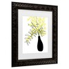 Trademark Fine Art - Rosana Laiz Blursbyai Yellow blooms in a vase Matted Framed Art - 3 of 4