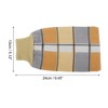 Unique Bargains Geometric Thread Style Shower Gloves for Bathroom 9.45"x5.12" Yellow 1 Pc - 2 of 3