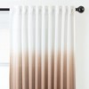 Chanasya 2pk Gradient Ombre Faux Belgian Flax Semi Sheer Window Curtain Panels - Set of 2 - 4 of 4