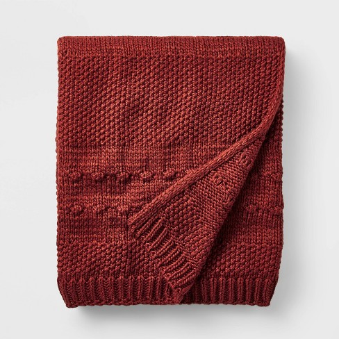 Grey bobble online throw