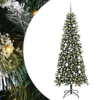 vidaXL Artificial Christmas Tree with 300 LEDs Green 86 x 86 x 210 cm