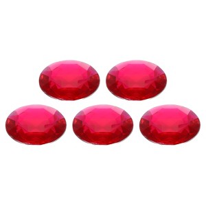 Unique Bargains Acrylic Flat Back Diamond Gems Bead for Face Painting DIY Crafts 5 Pcs - 1 of 4