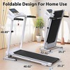 2.5HP Electric Foldable Treadmill with 3-Level Incline,Bluetooth Speaker, Heart Rate Monitor, 12 Preset Programs, 265 lb Capacity - 2 of 4