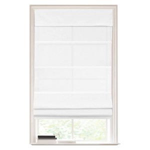 1pc Light Filtering Cordless Roman Window Shade White - Lumi Home Furnishings - 1 of 4