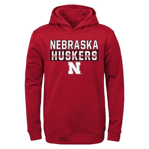 NCAA Nebraska Cornhuskers Toddler Boys' Poly Hooded Sweatshirt - 2T