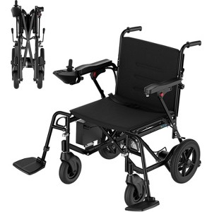 COWLOWN Black Lightweight Foldable Wheelchair for Adults & Seniors, USA-Made Mobility Chair - 1 of 4