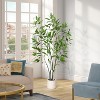 Acekool Artificial Eucalyptus Tree, Faux Olive Tree Indoor with White Pot, Slender Leaves, Home Office Living Room Decor, Low Maintenance - 3 of 4