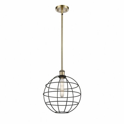 Lake Placid - 1 Light Stem Hung Pendant In Industrial Style-14.5 Inches Tall and 12 Inches Wide