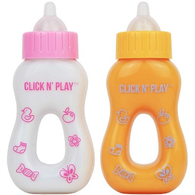 Click N Play Magic Baby Bottles With Disappearing Milk Juice Multicolored Target