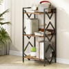MaseiKar Bookshelf, 3 Tier Industrial Bookcase, Metal Small Bookcase for Living Room, Bedroom and Home Office - 4 of 4