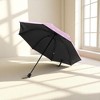 Unique Bargains Umbrella Manual Dual-use Daisy-Print Sun Blocking Vinyl Impact Cloth 38.58"x26.77" 1 Pcs - 2 of 4