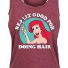 Women's - Disney Princess - Ariel Good For Doing Hair Graphic Racerback Tank - 2 of 4