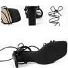 BLISSFUL STEP Women's Square Toe Lace Up Block Heel Sandals - 3 of 3