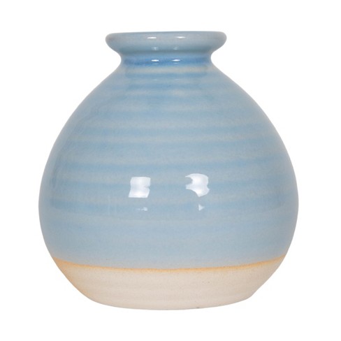 Blue Stoneware Bud Vase - Foreside Home & Garden : Target