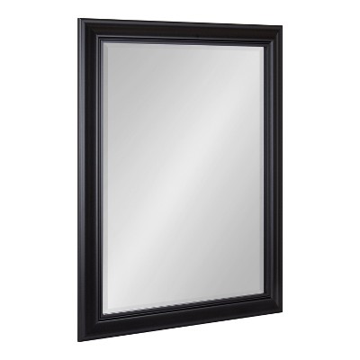 Kate and Laurel Dalat Plastic Rectangle Mirror, 22x28, Black
