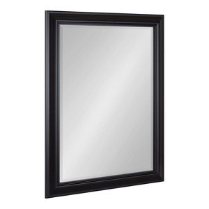 Kate and Laurel Dalat Plastic Rectangle Mirror, 22x28, Black - 1 of 4