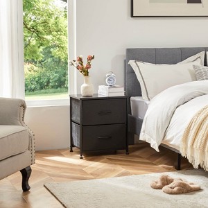 NicBex 2-Drawer Dresser with Fabric Drawers Modern Industrial Closet Storage with Metal Handles and Wooden Top for Bedroom, Living Room, Office - 1 of 4