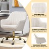 NicBex Adjustable Height Velvet Swivel Office Chair with High Back for Work Study Vanity,Bedroom - 4 of 4