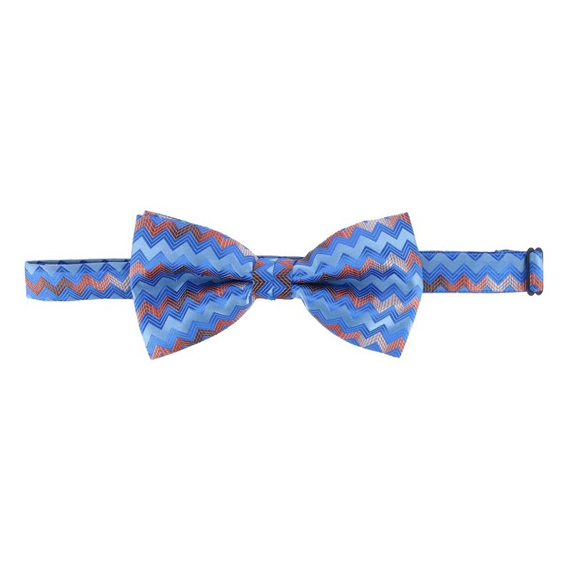 CTM Men's Zig Zag Bow Tie and Pocket Square, 2 of 6