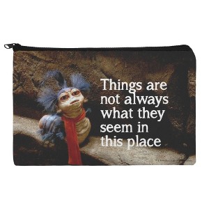 Labyrinth The Worm Quote Thing Are Not Always What They Seem In This Place Makeup Cosmetic Bag Organizer Pouch - 1 of 4