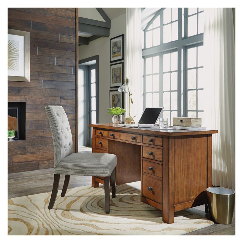 Tahoe Executive Pedestal Desk - Aged Maple - Home Styles, 3 of 26