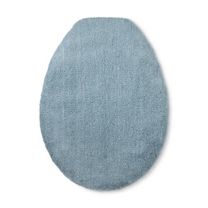 Tufted Spa Toilet Lid Cover Elongated Aqua - Fieldcrest , Blue