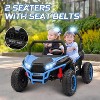 24V 2 Seater Ride on UTV Kids Car with Remote Control, Ride on Truck Toys with LED Lights, Bluetooth, Treaded Tires, for Boys Girls - 2 of 4