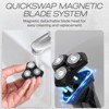 HUMMINGBIRD MK8 Premium Rotary Face Shaver, Rechargeable Wet & Dry Electric Shaver with Pop-up Trimmer, Waterproof, Cordless, Rechargeable Travel Case - 4 of 4